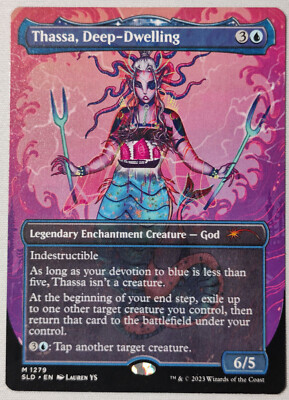 MTG Secret Lair Thassa, Deep-Dwelling SLD Cool Ocean Breeze