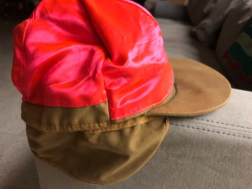Vintage 50s Squaltex Red Head Hunting Cap Insulated Earflap