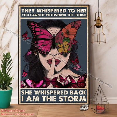Butterfly Girl They Whispered To Her You Cannot Withstand Storm Secret Girl V...