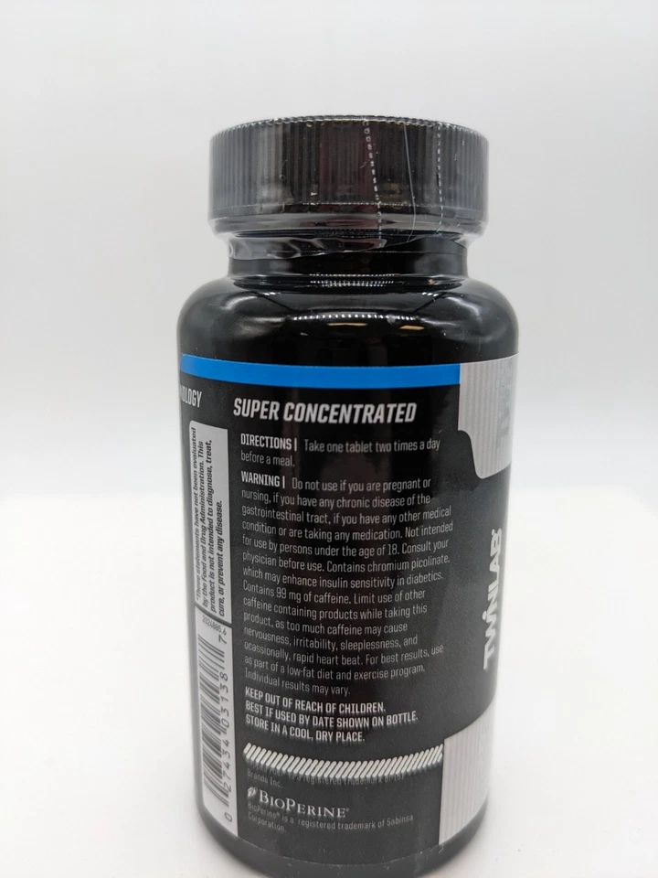 Tabletas de combustible rasgado Twinlab - 40 unidades **AMINOCOMBUSTIBLE** ¡DESCONTINUADAS!! Foto 3 de 3