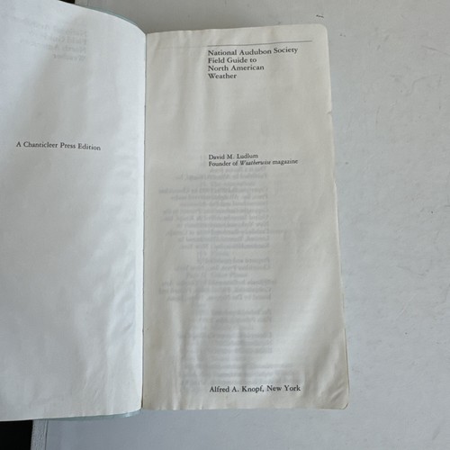 Audon Society Field Guide to North American Weather 1997 - Picture 3 of 3