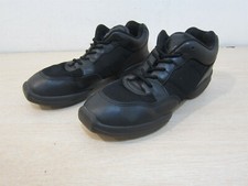 LEO'S JAZZ/HIP HOP DANCE SHOES/SNEAKERS, SZ 8, 418 BLACK SPLIT SOLE, FREE S H
