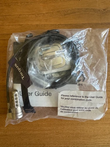 New Targus - ASP66GLX-S - DEFCON Trapezoid Serialized Combo Cable Lock black