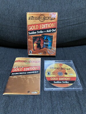 Sudden Strike PC Game Gold Edition Complete With Manual And Add On