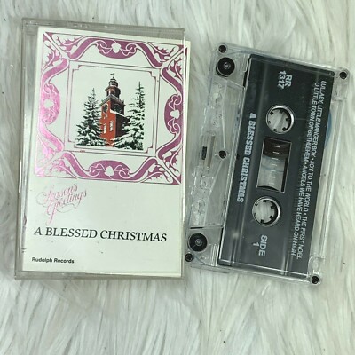 A Blessed Christmas Cassette Rudolph Records Seasons Greetings 10 Songs in Case 