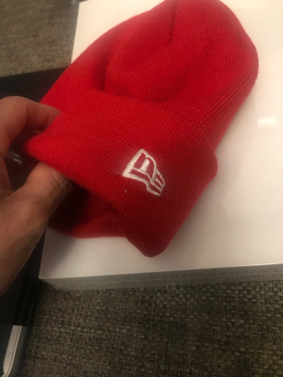 Supreme New Era S Logo Beanie Red/Yellow FW19 Confirmed | eBay