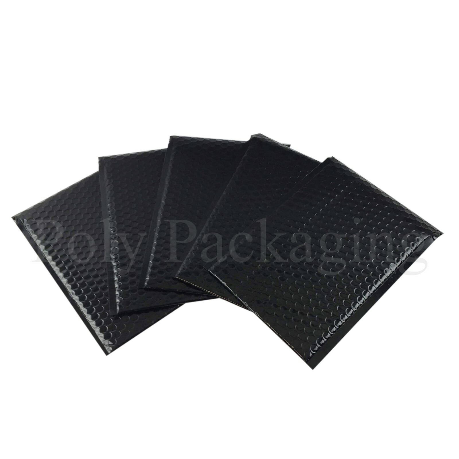 20 x BLACK METALLIC Padded Envelopes 180x250mm(DVD SIZE)7x10"" Foil Large Letter