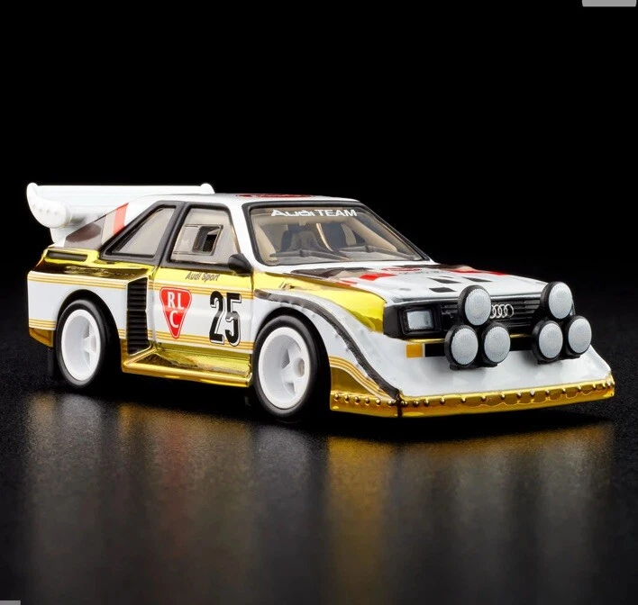 Audi Sport Quattro S1 1985 exclusivo RLC capó amarillo apertura Hot Wheels coleccionar Foto 3 de 4