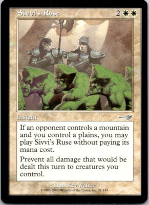 Sivvi's Rust Magic The Gathering Nemesis Near Mint