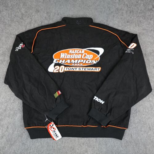 Vintage NASCAR Jacket Mens XL Tony Stewart Racing Home Depot Chase Authentic Y2K - Picture 4 of 19