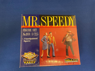 Pola 1831 Mr. Speedy 3 hand painted Windy Day figure set new/sealed box G Scale