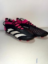 Adidas Predator Accuracy.1 Low FG Men's US 8.5 Shoes Black Pink Soccer Cleats