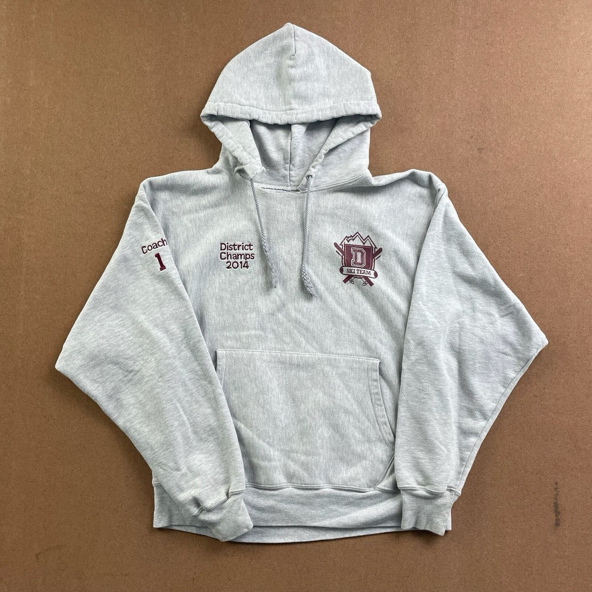 Champion Hoodie District Champs Coach Embroidered Graphic Mens