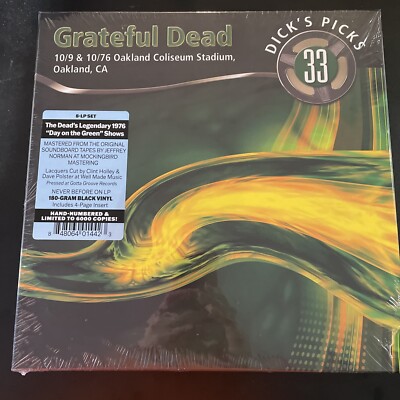 レコード コレクション RL 1001-1015 Grateful Dead Dick's Picks Vol. 33 - 10/9 & 10/10/76 Oakland, CA