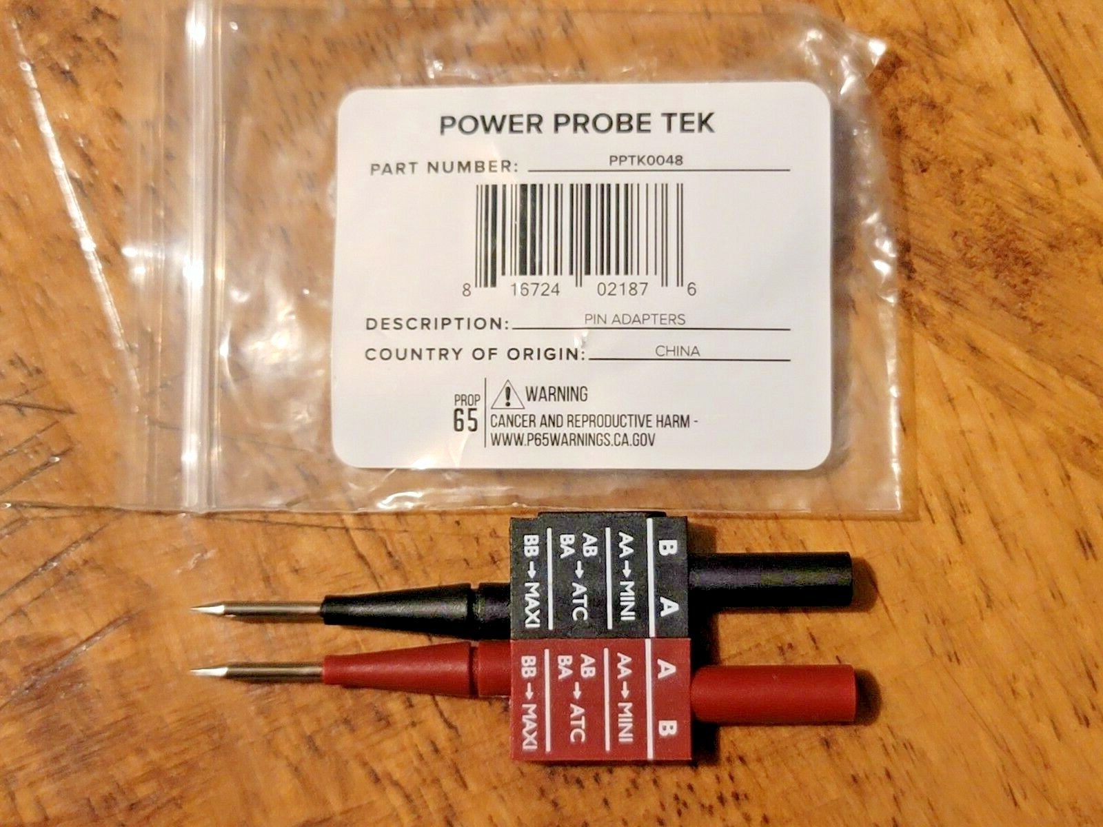 Power Probe Banana Plug Pin Adapter Set for MINI, ATC & Maxi Fuses 