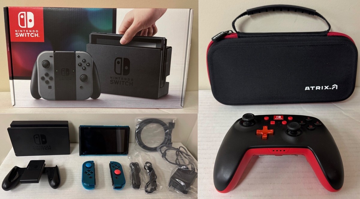 Nintendo Switch 2017 HAC-001 ジョイコン Nintendo Switch Console 2017 HAC-001 - Gray Joy-Con Handheld