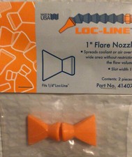 Pack of 2 1" Flare Nozzles Loc-Line USA Original Modular Hose System 41407