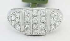 GENUINE 1.20 Cts DIAMOND RING 14K WHITE GOLD - New With Tag