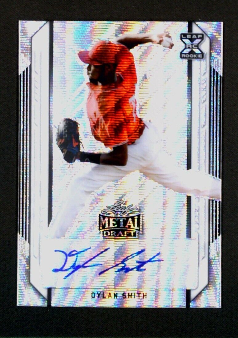 2021 Leaf Metla Draft #BA-DS1 Dylan Smith Rookie RC Auto Wave Refractor SP