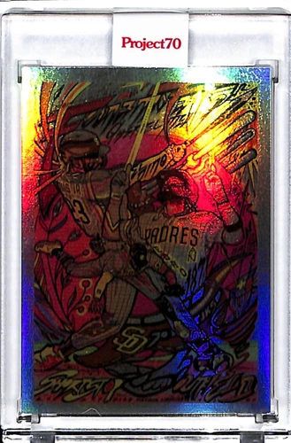 2021 TOPPS PROJECT 70 #578 - FERNANDO TATIS JR. BY JK5 - RAINBOW FOIL 4/70