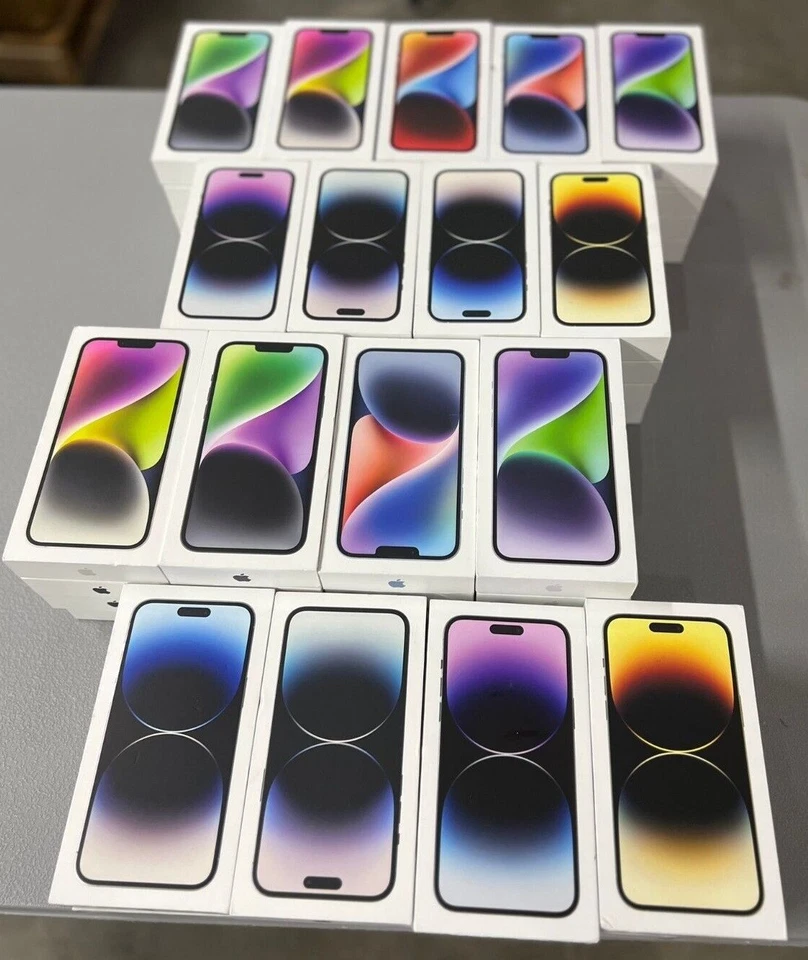 GENUINE APPLE IPHONE 14/14 PRO/14 PRO MAX/14 PLUS EMPTY BOX - With/Without Cable - Image 1 of 1