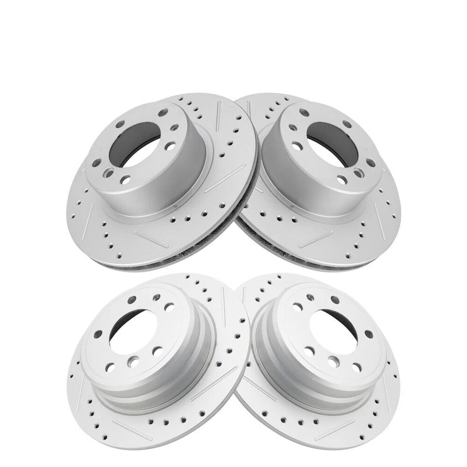 Juego de rotor de freno perforado para BMW 525i 1993 525iT 94-95 530i 89-93 535i 1989-1995 Foto 2 de 4