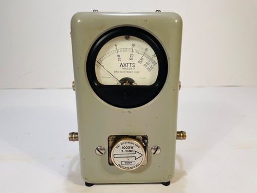Vintage Bird Thruline Model 43 HAM Tube Radio RF Wattmeter w/ Element & Manual - Photo 2/14