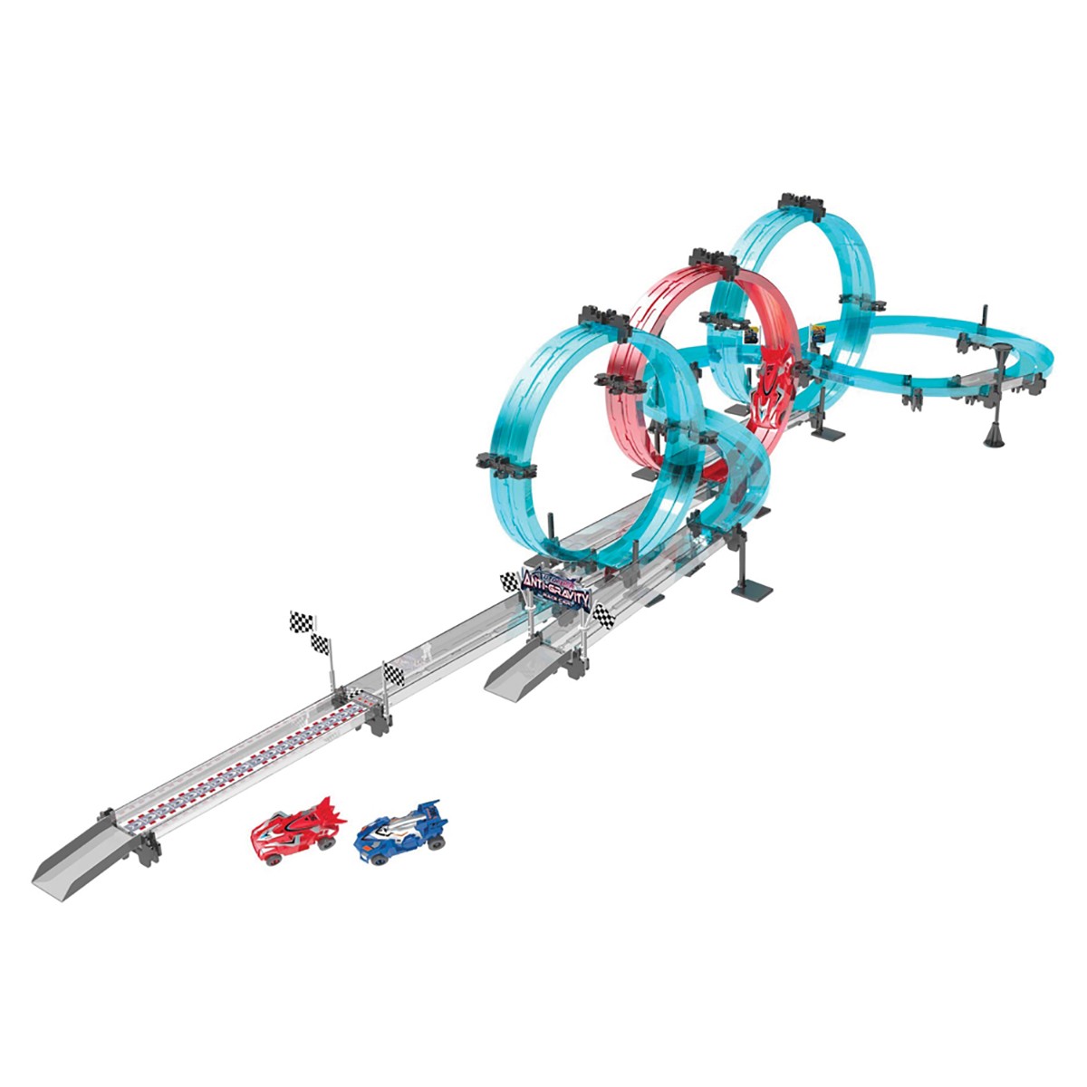 Circuit de course Avizar 528 cm de piste Loop Track 78 avec voitures à friction et looping