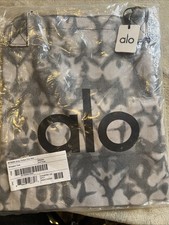 NWT NEW ALO Yoga Iconic 48h Shopper Tote Bag Grey TieDye Oversized Large Gym O/S