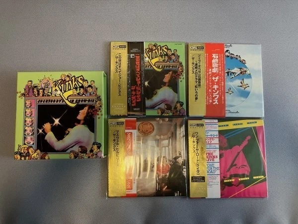 The KINKS Mini LP CD 4 titles Promo Box Set Limited Edition Obi Japan Rare Foto 3 de 3