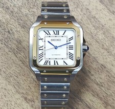 Seiko  Santos  Mod 39MM White Dial Automatic 