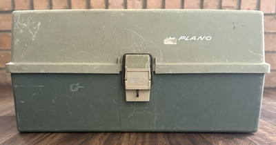 Vintage 1970's Plano Molding Co. PLANO 6300 N Tackle Box - 3 Tray - Made in USA