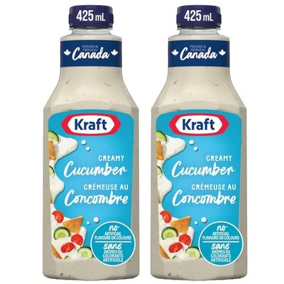 Kraft Creamy Cucumber Salad Dressing, 425ml (2 Pack) - FREE SHIPPING