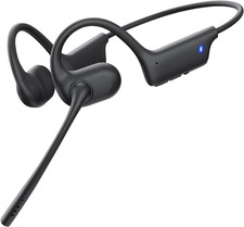 Open Ear Headphones with Mic, Trucker Bluetooth Headset,Noise Canceling Mic