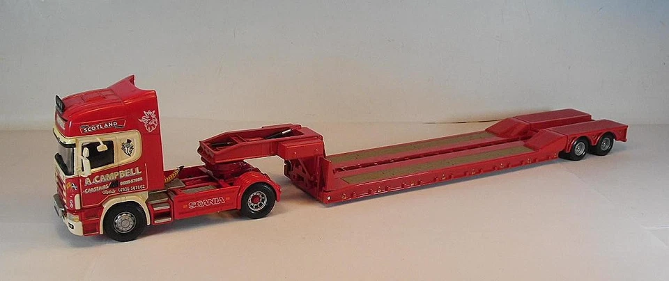 Corgi 1/50 Scania 164 mit Schwerlast Tieflader A.Campbell #8742 - Bild 3 von 4