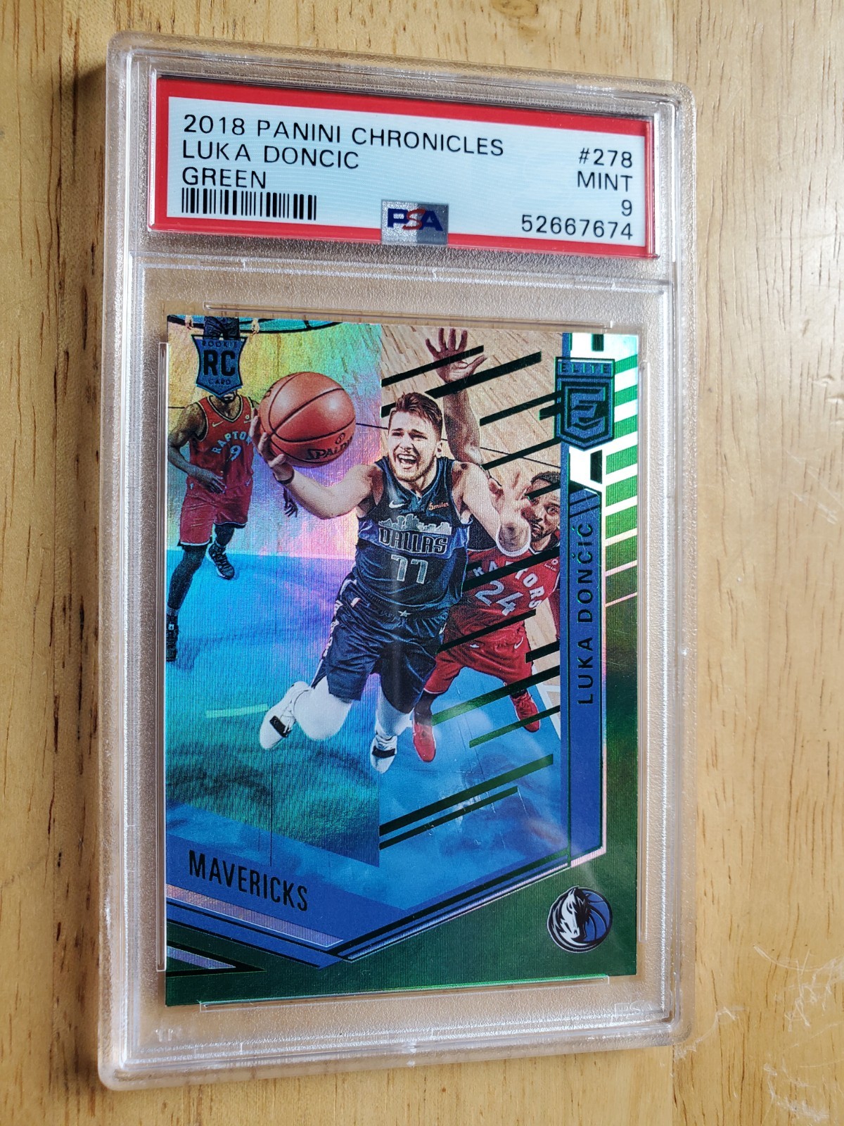 🏀 2018 Chronicles Luka Doncic ROOKIE SP Green PSA 9 Mint #278 🔥 Clean! Low Pop view 2