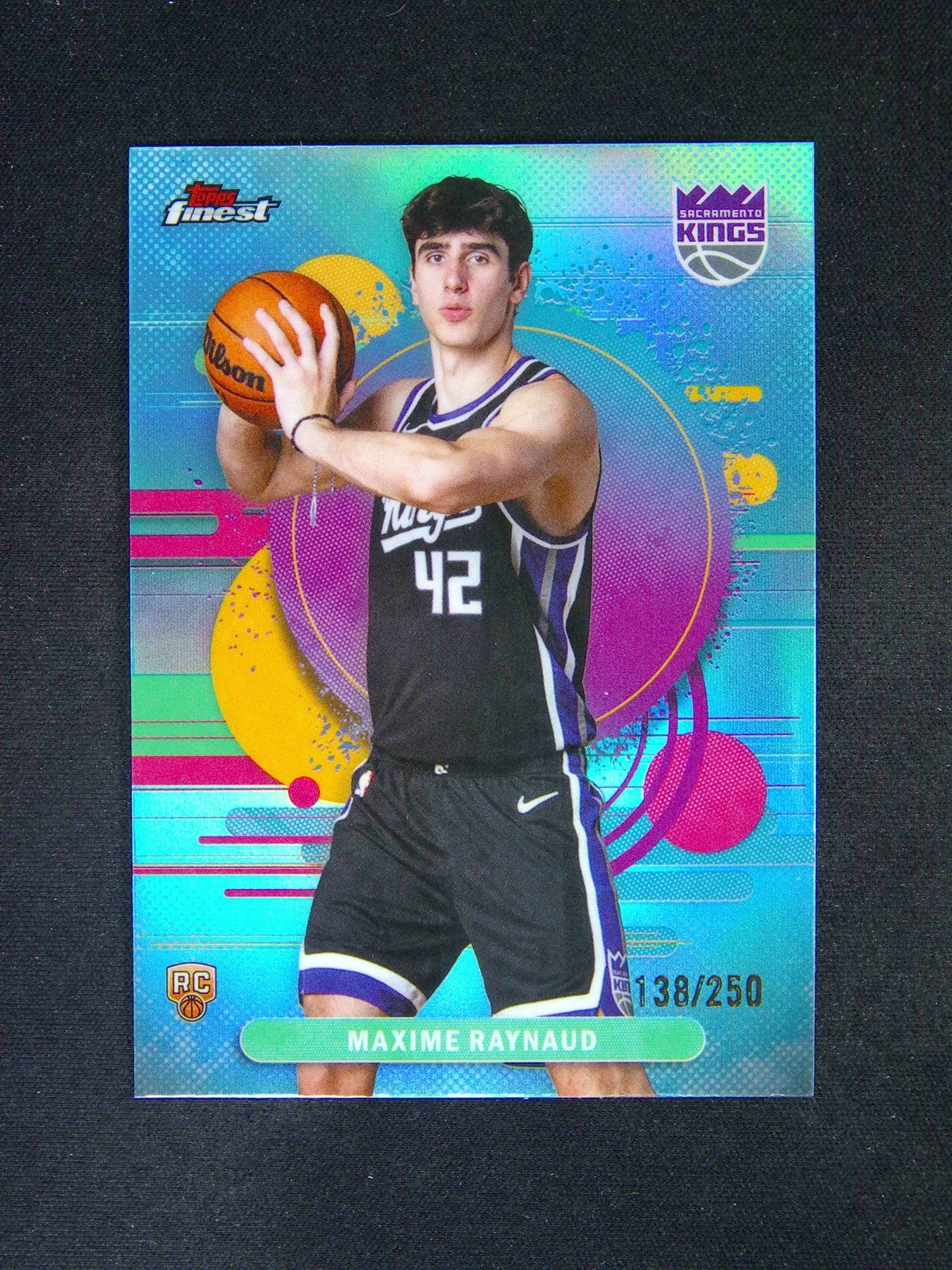 2025-26 Topps Finest Maxime Raynaud #132 Uncommon Sky Blue Refractor /250