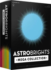 Astrobrights Mega Collection, Colored Cardstock,"Classic" 5-Color Assortment, 32