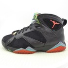 Air Jordan 7 Retro 30th 705350-007 Mens 10.5 Shoes Black Suede Athletic Sneakers