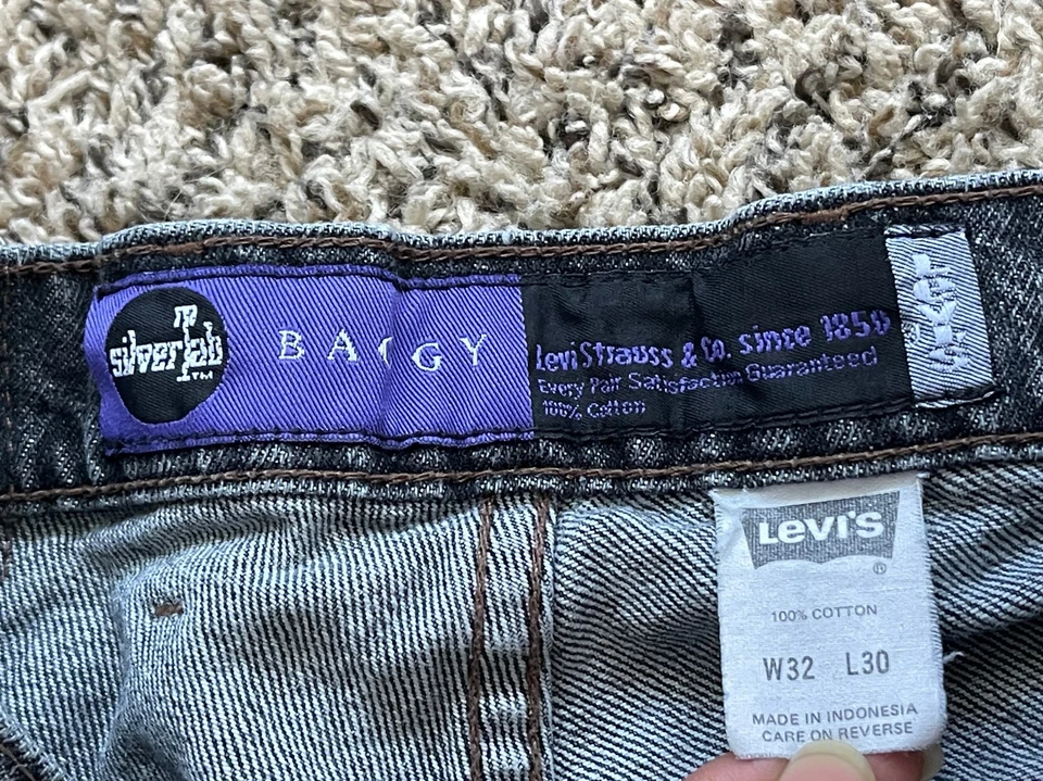 Jeans holgados Levis SilverTab para hombre 32x30 (medidas 29 X 30) vintage Y2K Foto 3 de 4