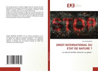 Ahmed Nchange | Droit International Ou Etat De Nature ? | Taschenbuch (2024)