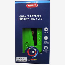 Bloccadisco con Antifurto per Moto ABUS GRANIT™ Detecto XPlus 8077 2.0 - Verde