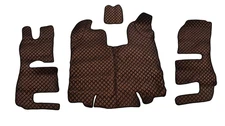 Copper Brown Chameleon Eco Leather Mats for Scania R 2013-2016 Automatic