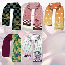 Demon Slayer Anime Plush Scarf Winter Warm Cosplay Knit Neck Wrap Collectible