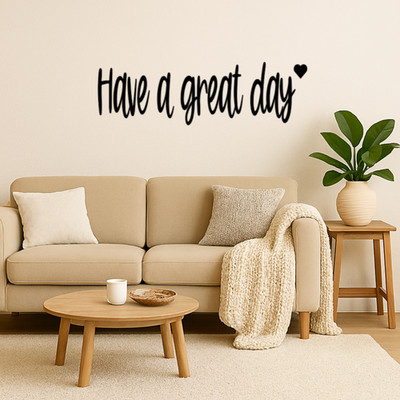 HAVE A GREAT DAY VINYL AUFKLEBER STICKER HÄNGEN SIE ÜBER IHRER TÜR ALS ABSCHIEDSBOTSCHAFT