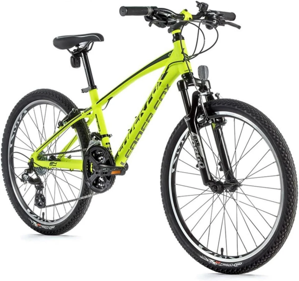 24 Zoll Alu Mountainbike Fahrrad Leader Fox Spider Boy 8 Gang MTB Neon Gelb - Bild 1 von 1