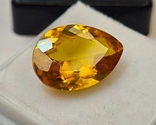 VVS For Ring Yellow  Orange Colour Pear Cut 10-11 Ct Citrine Natural Gemstone