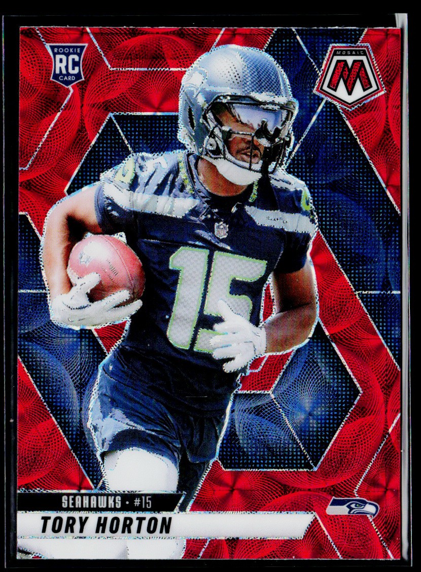 2025 Panini Mosaic #396 Tory Horton Rookie Red Scope RC Seattle Seahawks