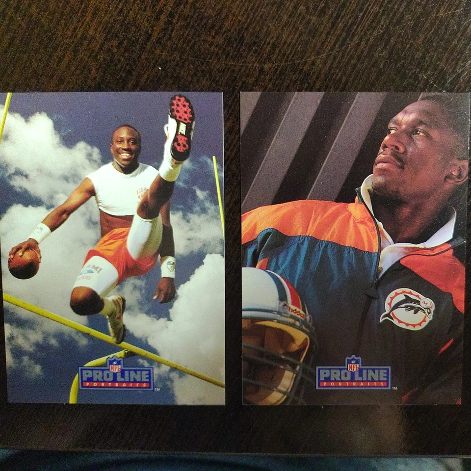 1991 Pro Line Portraits - Roby, Oliver, Hill, Ferrell Edmunds - Miami Dolphins - Image 3 of 4