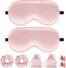 Silk Sleep Mask for Women - 100 Blackout, Super Soft Eye Mask for Side Sleepers